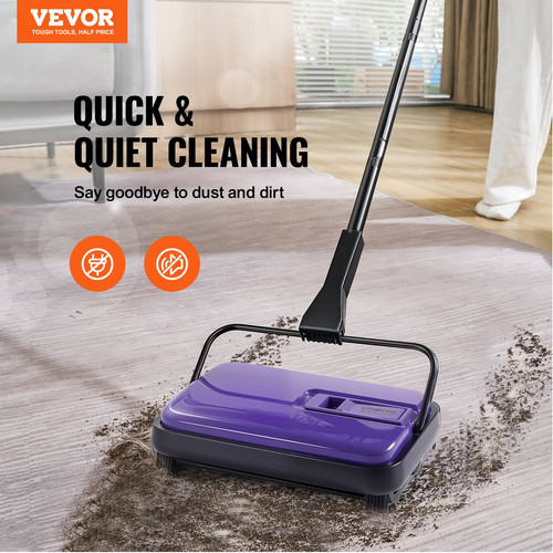 Carpet sweeper manual purple - sweeper,